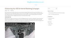 Desktop Screenshot of blogmarketingtactics.com